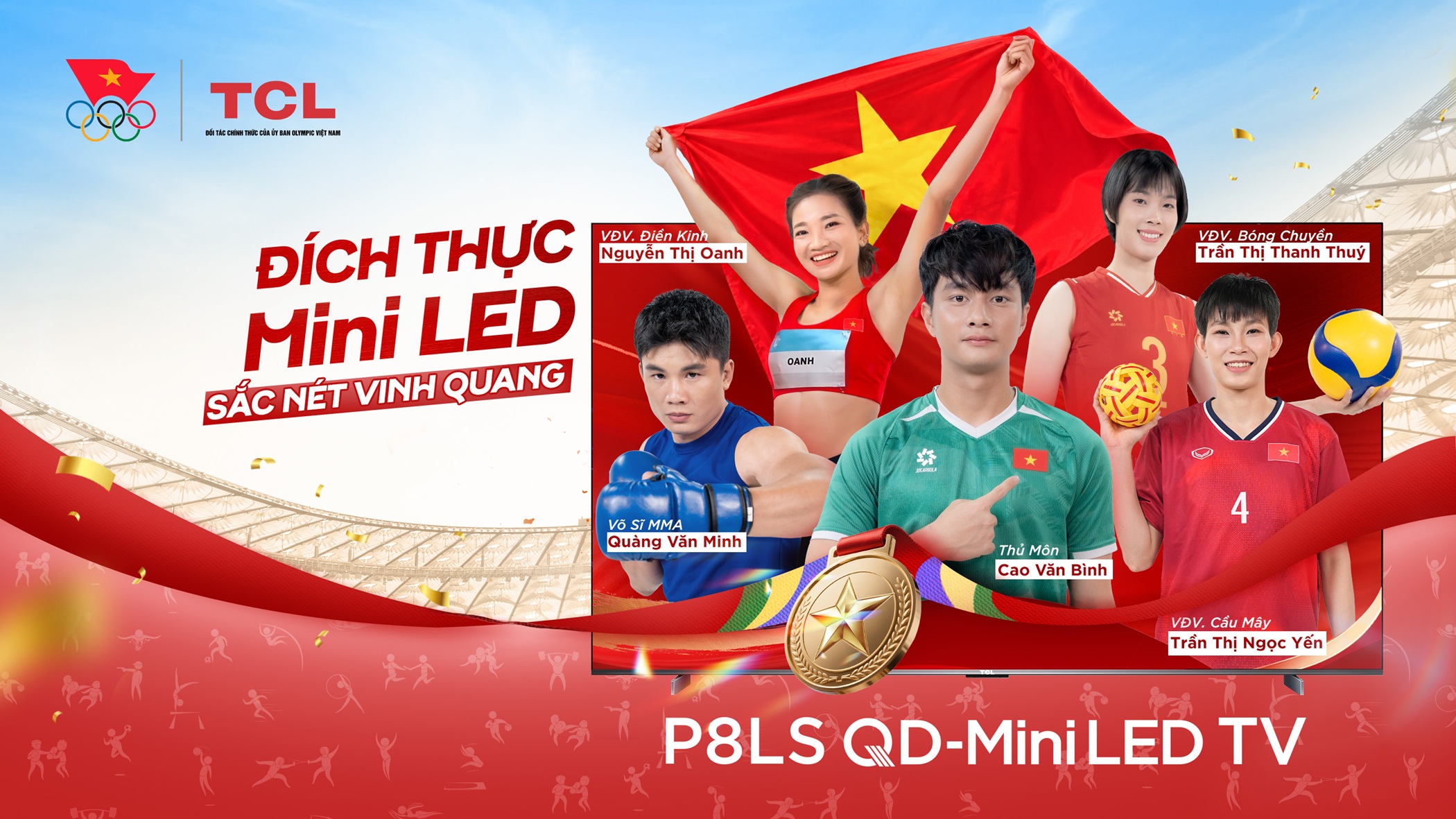 Từng câu chuyện nỗ lực đều được ghi lại cẩn thận và gửi gắm đến các cổ động viên qua TCL Tech Show