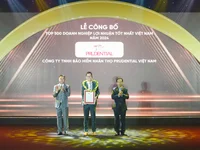 Prudential Việt Nam được vinh danh trong danh sách Top 500 doanh nghiệp lớn nhất Việt Nam VNR500