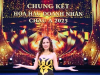 Hoa hậu Doanh nhân Châu Á 2025: NTK Thân Hoàng Bích Thủy ra mắt BST Quý cô Đất Võ – Trời Văn tại đêm chung kết