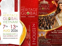 Việt Nam lần đầu đăng cai Miss Heritage Global 2026 tại Đà Nẵng, mùa giải thứ 7 Hoa hậu Di sản Toàn cầu