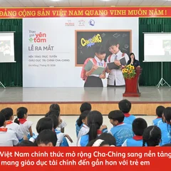 Đại diện Prudential Việt Nam phát biểu tại sự kiện.