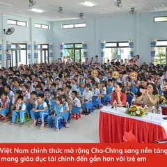 Đông đảo học sinh tại Đà Nẵng tham gia chuỗi hoạt động giáo dục tài chính Cha-Ching.