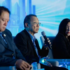 Ông Larry Lee chia sẻ kinh nghiệm của SABECO trong phiên thảo luận.