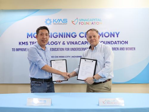 KMS Technology công bố khoản tài trợ 450,000 USD cho 2 Tổ chức phi chính phủ