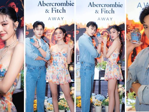 Mạc Trung Kiên, Bùi Lý Thiên Hương khám phá nước hoa Abercrombie & Fitch Away mới ra mắt