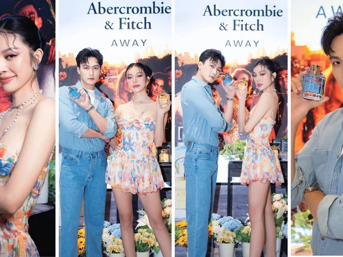 Mạc Trung Kiên, Bùi Lý Thiên Hương khám phá nước hoa Abercrombie & Fitch Away mới ra mắt