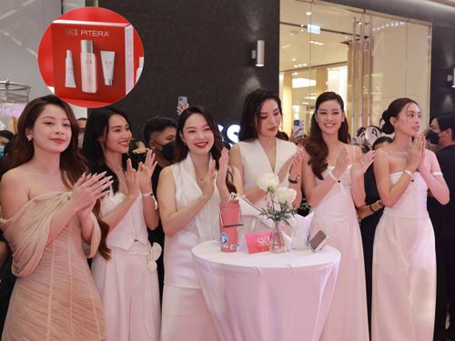 Khánh Vân, Kỳ Duyên, Tiểu Vy rạng rỡ tại sự kiện ra mắt cửa hàng chính hãng đầu tiên của SK-II Việt Nam