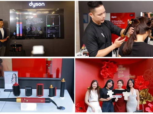 Dyson ra mắt dòng sản phẩm chăm sóc tóc phiên bản màu đặc biệt Red Velvet/Gold cho Tết Nguyên đán 2025