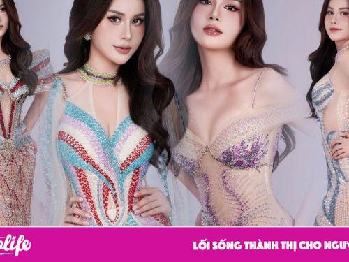Cô gái dệt nên ánh sáng – Lê Tuyền trong Sắc pha lê mùa lễ hội của NTK Tommy Nguyễn