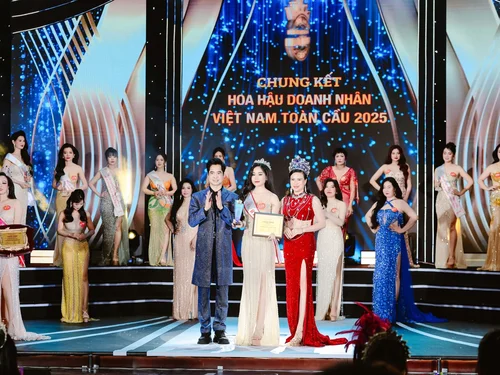 Hoa hậu Doanh nhân Việt Nam Toàn cầu 2025: Trưởng phòng tuyển dụng từ Thanh Hoá đạt danh hiệu Á hậu 3