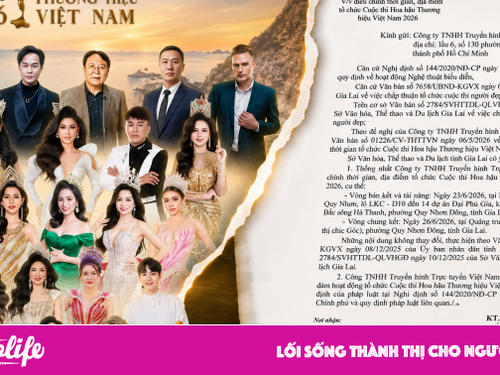 Hoa hậu Thương hiệu Việt Nam 2026 công bố giấy phép tổ chức tại Gia Lai, gia tăng tính minh bạch pháp lý