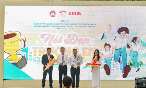 Thương hiệu KIRIN Việt Nam đồng hành cùng Sở Giáo dục Đào tạo TP.HCM trong cuộc thi hướng đến xây dựng trường học hạnh phúc