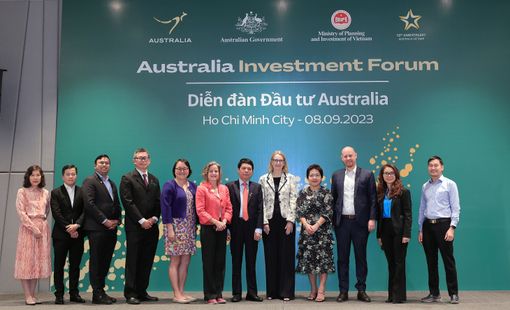 Các lĩnh vực nào đang được tăng cường đầu tư giữa Việt Nam và Australia trong năm 2023?