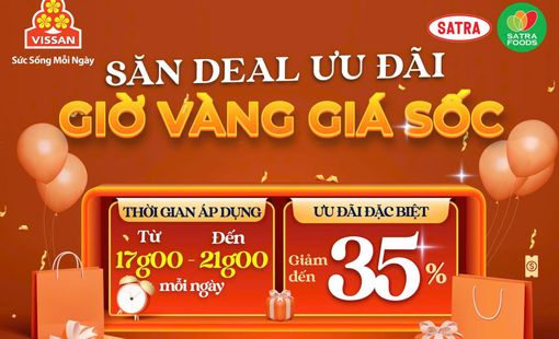 Giờ vàng – Giá sốc cùng VISSAN, mua sắm thông minh, an tâm từng bữa cơm