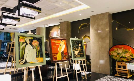Tháng Mười thưởng thức triển lãm hội họa Nàng Sen của Bùi Trọng Dư tại The Odys Boutique Hotel