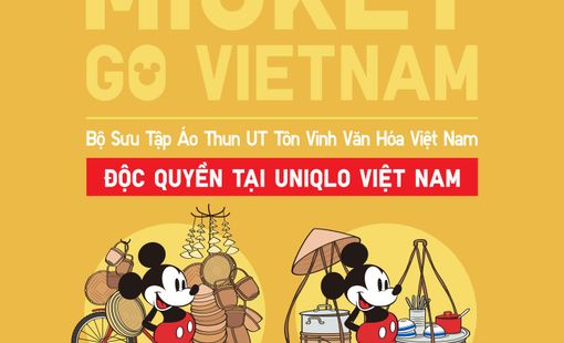 Tôn vinh văn hóa Việt Nam, UNIQLO ra mắt bộ sưu tập độc quyền UT Mickey Go Vietnam từ 25/7