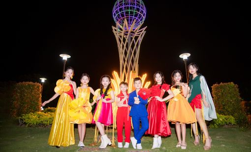Nhà thiết kế Trần Minh ra mắt bộ sưu tập Tín Hiệu Mùa Xuân dành cho trẻ em trong chương trình xuân 2024 tại Long An