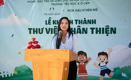 The Body Shop và H’Hen Niê chung tay xây thư viện cho trường tiểu học tại tỉnh An Giang