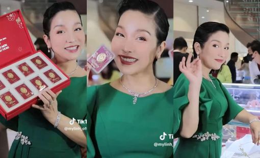 TikToker mới nổi Mỹ Linh “xin phép” các cháu đu trend check Var