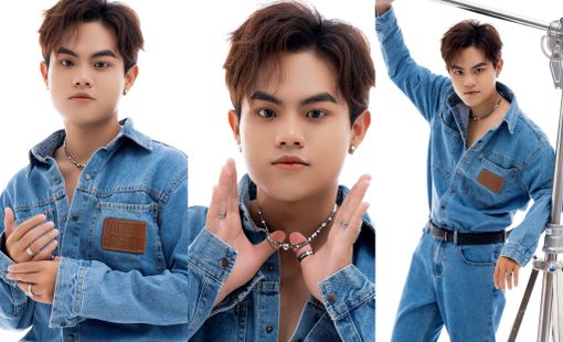 Quang Anh mừng tuổi mới 21 với bộ ảnh phong cách denim bụi phủi
