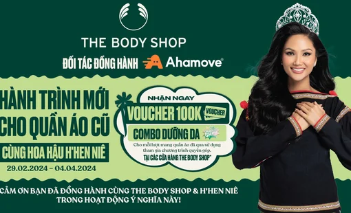 The Body Shop Việt Nam X H'Hen Niê: Cùng tạo nên hành trình mới cho quần áo cũ