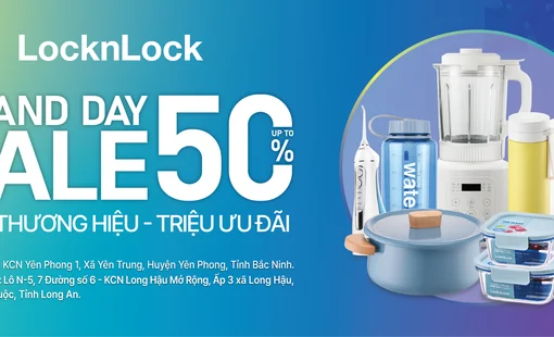 LocknLock Brand Day Sale - Ngày thương hiệu, triệu ưu đãi 50%++ gây choáng mùa mua sắm giữa năm