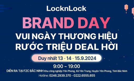 Chào thu tháng 9 với Brand Day đại tiệc ưu đãi đến 50%++ từ LocknLock