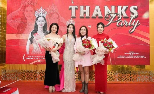 Tân Hoa hậu Thương hiệu Việt Nam 2024 Thanh Hải tổ chức tiệc tri ân tại quê nhà Việt Trì, Phú Thọ