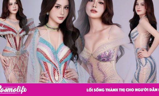 Cô gái dệt nên ánh sáng – Lê Tuyền trong Sắc pha lê mùa lễ hội của NTK Tommy Nguyễn