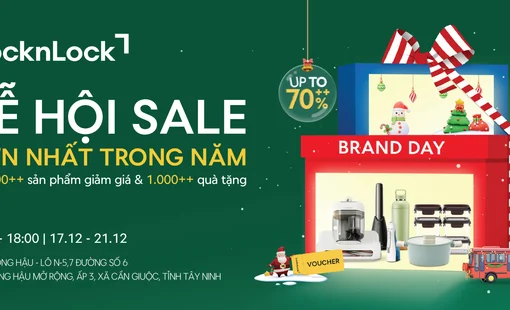 LocknLock Brand Day Long Hậu: Giáng sinh sale khủng 70% hơn 20.000 sản phẩm, tặng ngay iPhone 17