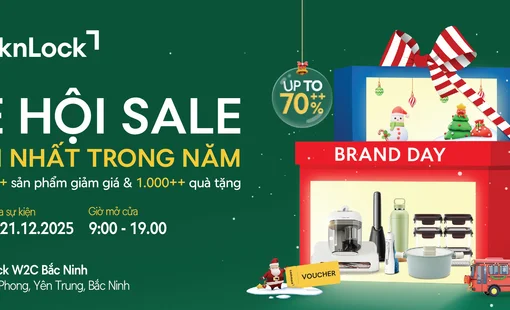 LocknLock Brand Day Bắc Ninh: Ưu đãi giảm sâu đến 70% hơn 20.000 sản phẩm, hơn 1.000 quà tặng