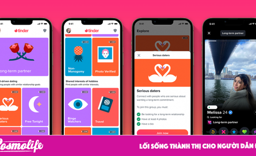 Nâng tầm xu hướng hẹn hò rõ ràng với loạt tính năng Khám phá mới từ Tinder