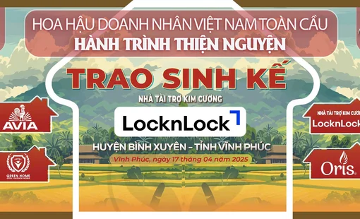 LocknLock nhà tài trợ kim cương cho hoạt động thiện nguyện của cuộc thi Hoa hậu Doanh nhân Việt Nam Toàn cầu 2025