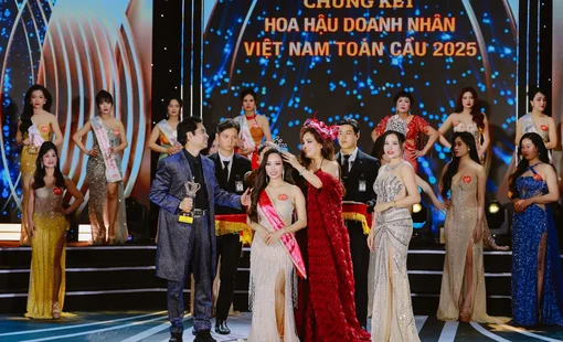 Hoa hậu Doanh nhân Việt Nam Toàn cầu 2025: Nữ giám đốc Tài chính Chứng khoán từ Thủ đô đăng quang Hoa hậu Nhân ái