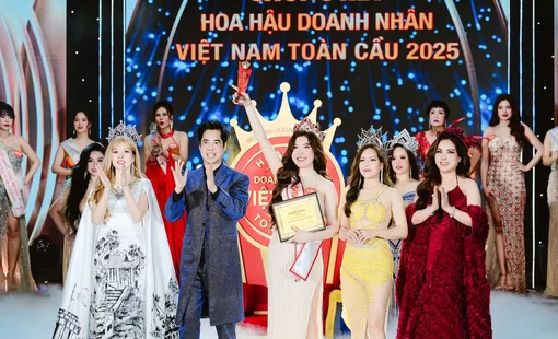Hoa hậu Doanh nhân Việt Nam Toàn cầu 2025: Nữ doanh nhân mỹ phẩm từ Vĩnh Phúc đạt danh hiệu Á hậu 1