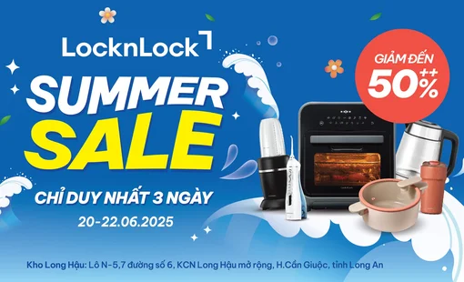 LocknLock Brand Day TP.HCM: Chào hè sôi động, mua sắm thả ga, nhận quà cực xịn ưu đãi lên đến 50%++