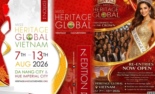 Việt Nam lần đầu đăng cai Miss Heritage Global 2026 tại Đà Nẵng, mùa giải thứ 7 Hoa hậu Di sản Toàn cầu