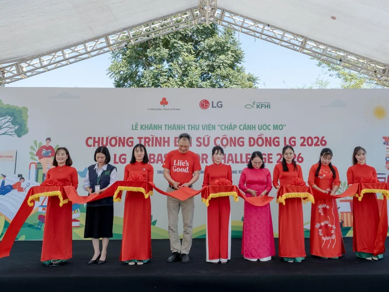 LG đưa công nghệ vào hạ tầng giáo dục cộng đồng, mở rộng cơ hội học tập số cho học sinh Thái Nguyên