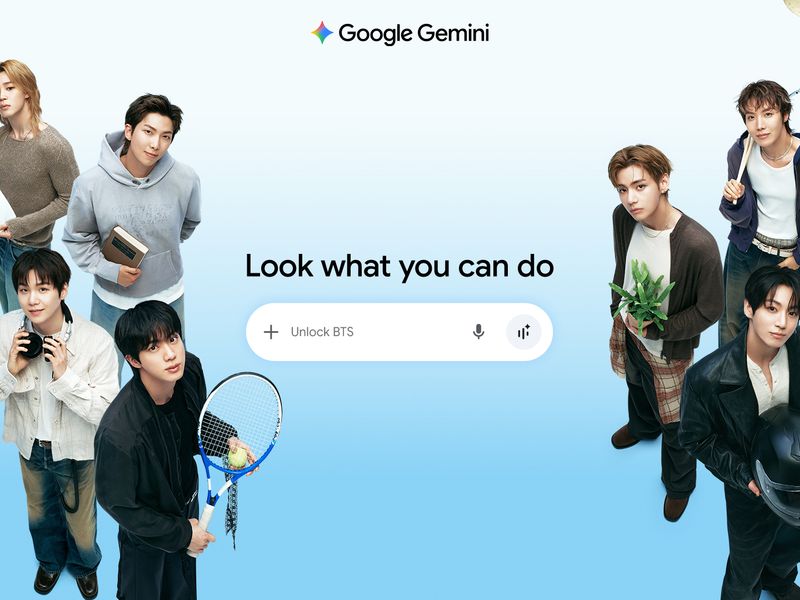 Trải nghiệm 4 tính năng tương tác mới cùng BTS ngay trên ứng dụng Gemini
