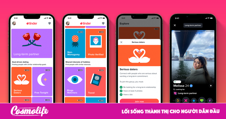 Nâng tầm xu hướng hẹn hò rõ ràng với loạt tính năng Khám phá mới từ Tinder