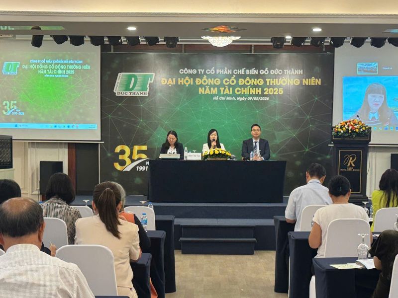Đại hội cổ đông 2026 Gỗ Đức Thành doanh thu tăng hơn 33% năm 2025, mục tiêu doanh thu hơn 370 tỷ đồng năm 2026