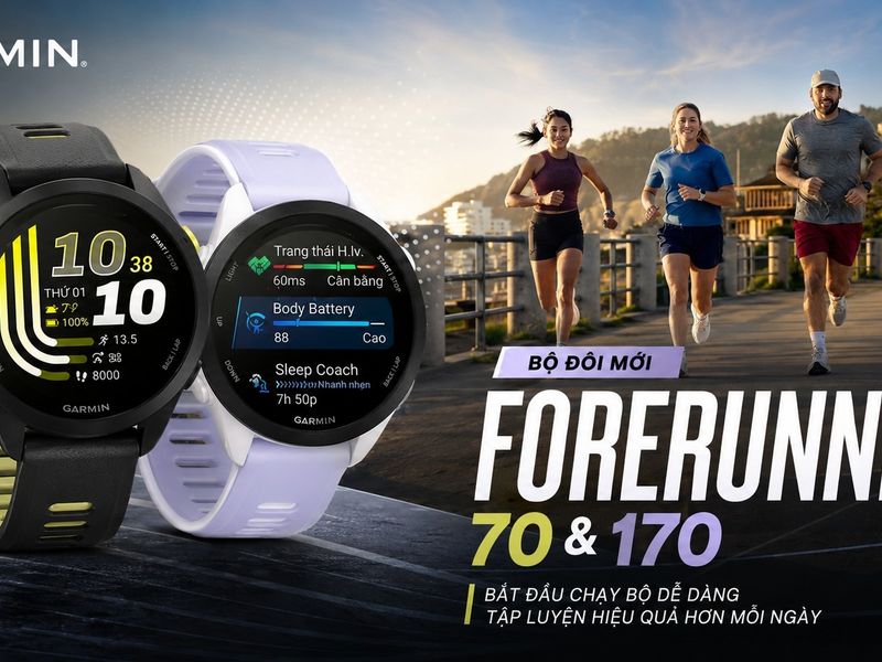 Forerunner 70 và Forerunner 170 vừa ra mắt đưa Garmin tiến sâu phân khúc wearable thể thao phổ thông