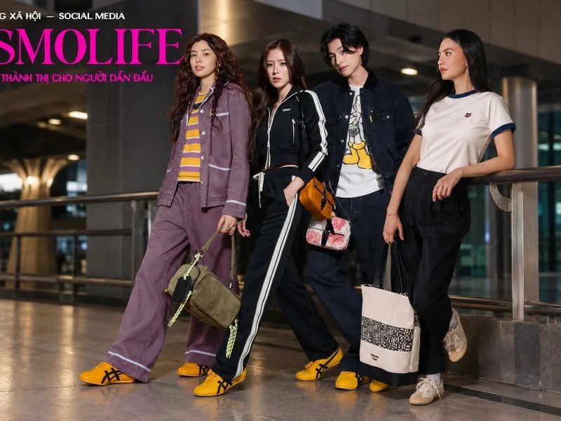 Dàn sao châu Á Baifern, Gulf Kanawut, Amelia Henderson và Raline Shah biến sân bay thành “runway” trước Fashion Week