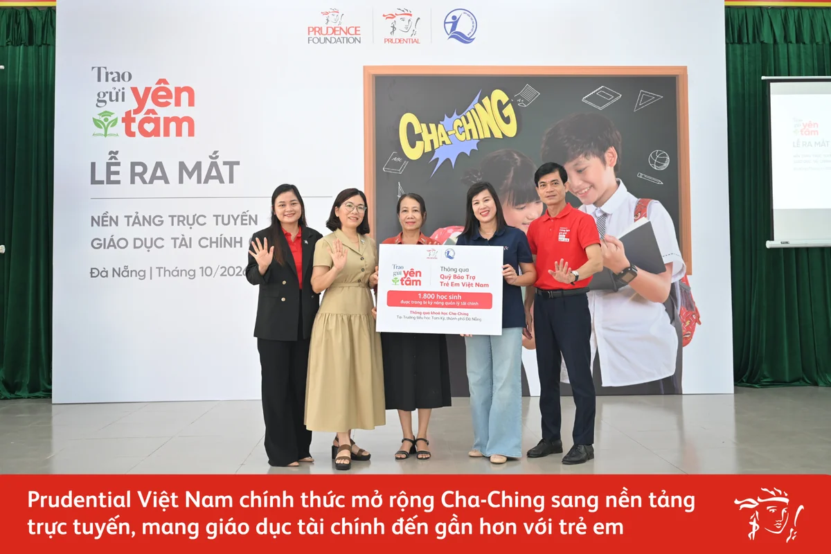 Prudential số hóa Cha-Ching, nối giáo dục tài chính với hành trình trưởng thành công dân số của thế hệ trẻ