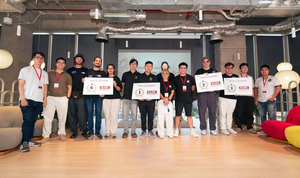 Sáu đội được vinh danh với tổng giải thưởng 10.000 USD, trước khi tiếp tục hoàn thiện sản phẩm và chuẩn bị tham gia sân chơi Colosseum toàn cầu.
