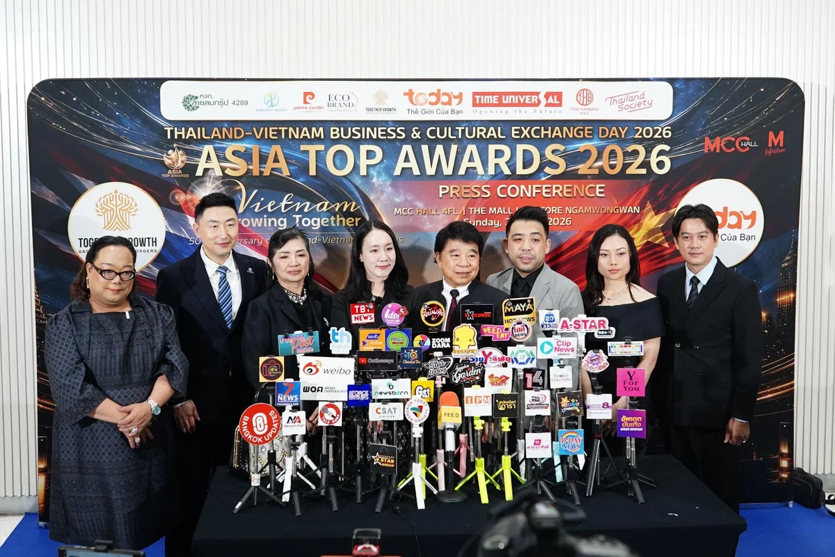 Asia Top Awards 2026 chọn TP.HCM làm điểm hẹn mới của công nghiệp văn hóa châu Á, mở rộng kết nối Việt – Thái