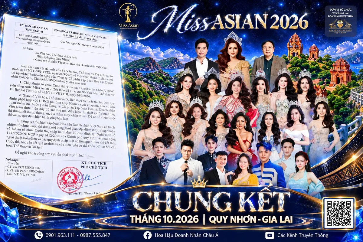 Miss Asian 2026 trở lại Quy Nhơn, Gia Lai với chủ đề Doanh nhân Việt tỏa sáng – Từ đại ngàn vươn mình chạm biển xanh